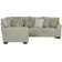 Elmira 2 - Piece Upholstered Sectional with Comfort Coil Seating and 9 Included Accent Pillows