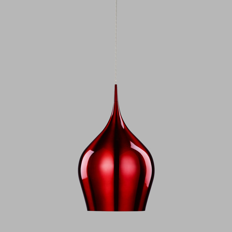 Tori 1 - Light Teardrop Pendant, Red, 160cm H x 26.3cm W x 26.3cm D