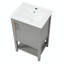Ensemble de meuble-lavabo simple 20 po avec plateau en céramique Joddie-2040153264