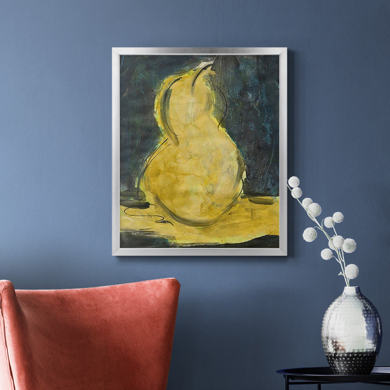 Toile encadrée de qualité supérieure Urban Pear II - prête à être accrochée, Argent, H 24 po x l 20 po