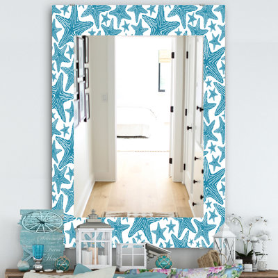 Miroir de salle de bain traditionnel Great Wave inspiration