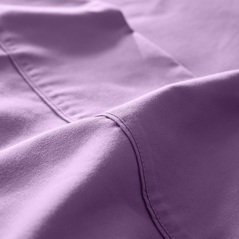 Microfiber Percale Sheet Set, Twin Sheet Set + Fitted Sheet + 1 Pillowcase, Lavender