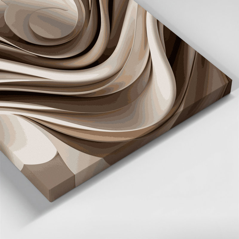Art mural sur toile Biomorphic Abstraction 4, H 12 po x l 12 po