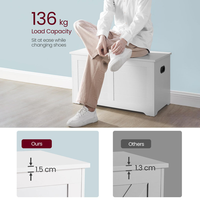 Viborg Camp Trunk / Footlocker, White