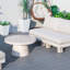 Ensemble de conversation avec chaises multiples d'extérieur Fulgentas Shenia