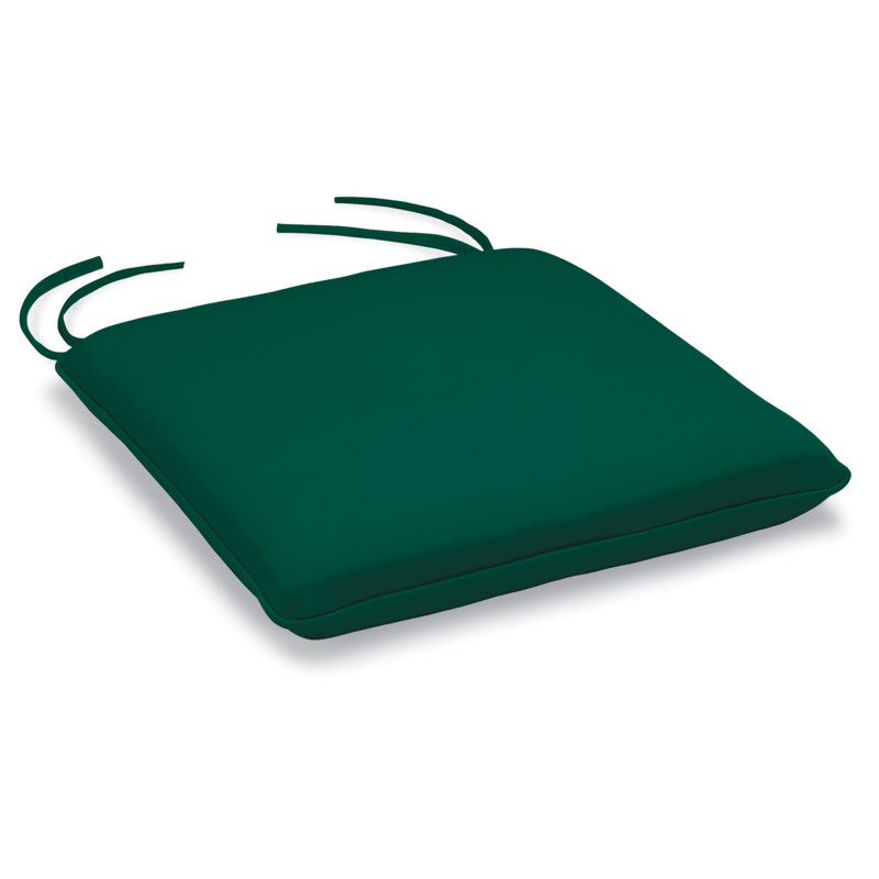 Islay Bar Sunbrella Dining Chair Cushion, Canvas Forest Green Sunbrella Canvas, 2.5" H x 19.5" W x 17.5" D
