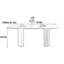 Table de style français, fusion de bois et de pierre-684720427