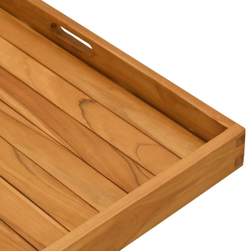 Futoshi Wood Tray, 2.8" H x 27.6" W x 27.6" D