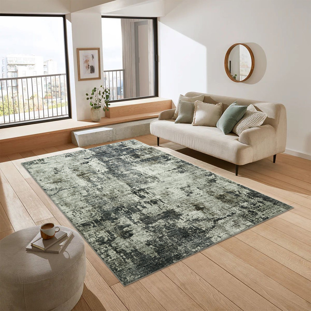 Oriental Machine Tufted Shag Area Rug