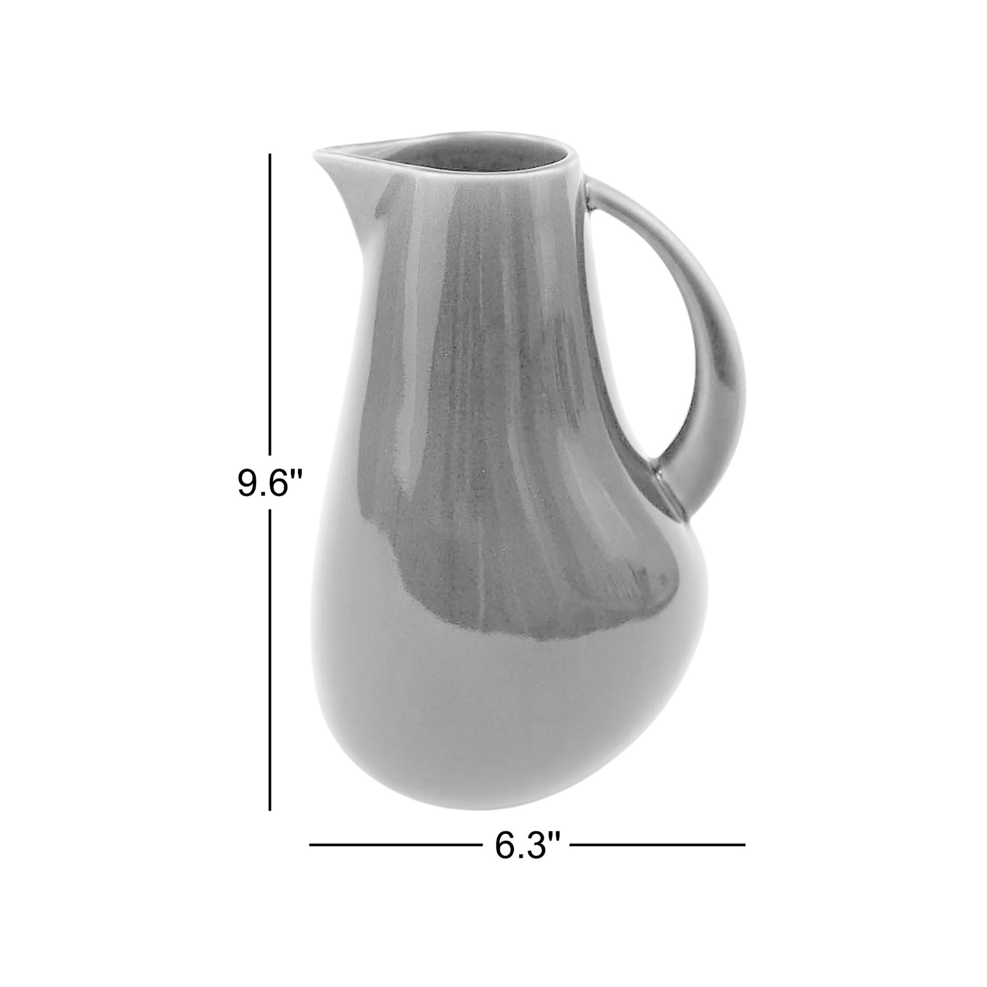 Borgen 72oz. Stoneware Pitcher, Pale Jade