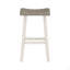 Ensemble de 2 tabourets de bar de style transitionnel, meubles en bois d'hévéa massif-261437564-261437563