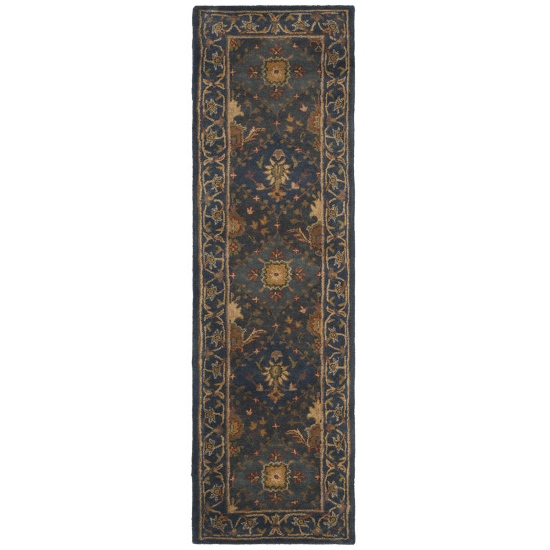 Tapis oriental en laine touffeté à la main Dunbar, Tapis de couloir 2 pi 3 po x 8 pi