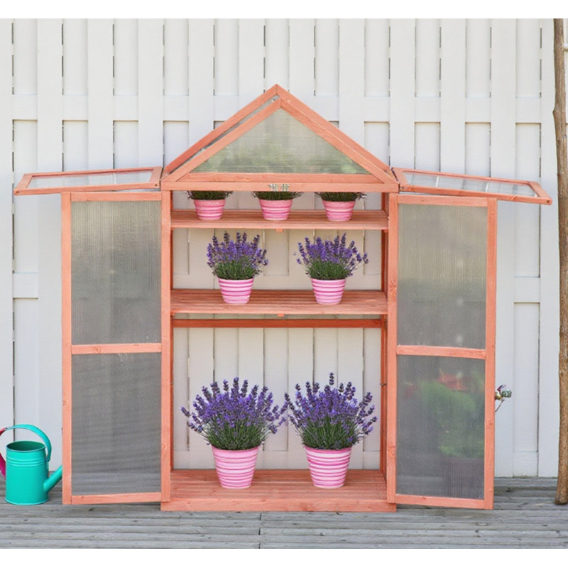 Jardinière en bois Garden, Orange