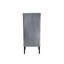Chaise d'appoint en velours côtelé gris