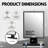 Jenelle Fogless LED Bathroom Vanity Mirror, Contemporary Design