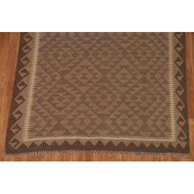 Brown Kilim Oriental Area Rug 5x9