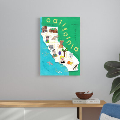 Cartes illustrées de l'État de Californie