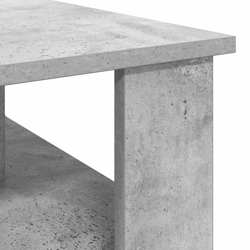 Coffee Table with Storage, Concrete Grey