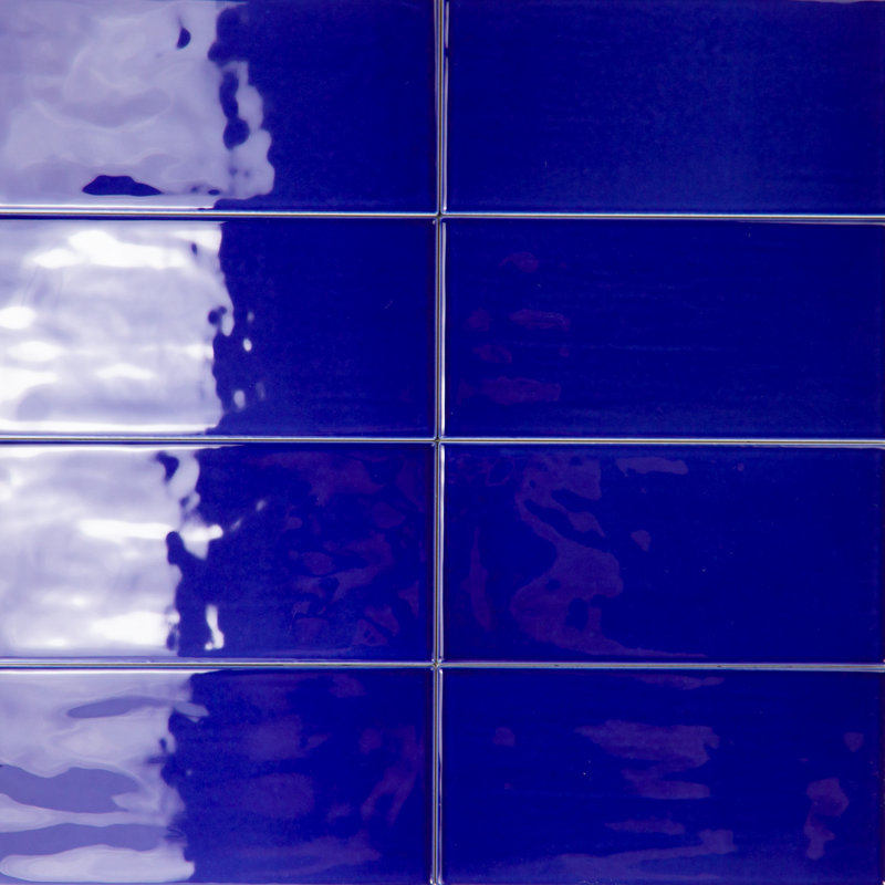 Jade 4" x 8" Subway Wall Tile, Navy Blue 