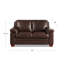 Causeuse en cuir véritable Hukill Hubble-683820305