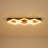 3-light Rectangle Dimmable Led Flush Mount