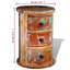 30cm W Solid Wood Bedside Table