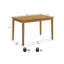 Ensemble de salle à manger en bois massif de style antique avec quatre chaises d'appoint rembourrées, idéal pour économiser de l'espace et créer des moments de repas mémorables