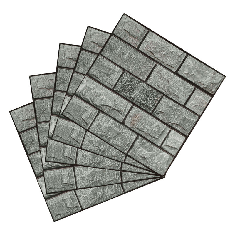 Wallpaper Tile, 30cm L x 30cm W, Grey