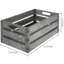Galvanized Metal Storage Crate