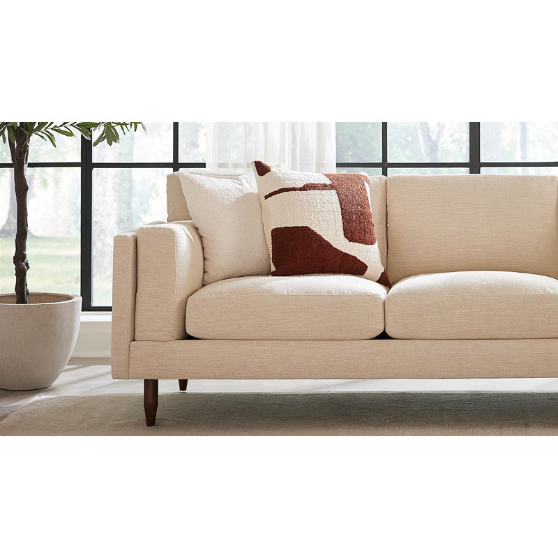 Skinny Fat Loveseat (70"), Velvet - Beige