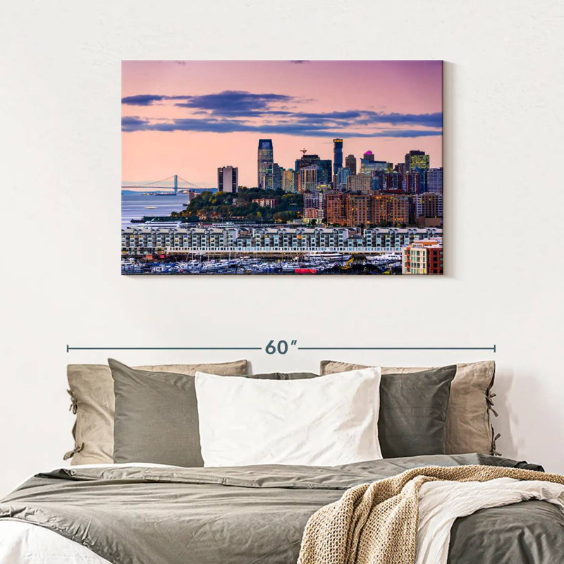 Hannes Jersey City Skyline, H 30 po x l 45 po