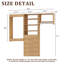 Système de garde-robe modulaire, design polyvalent et personnalisable pour un rangement et une organisation efficaces, en bois-1282044546