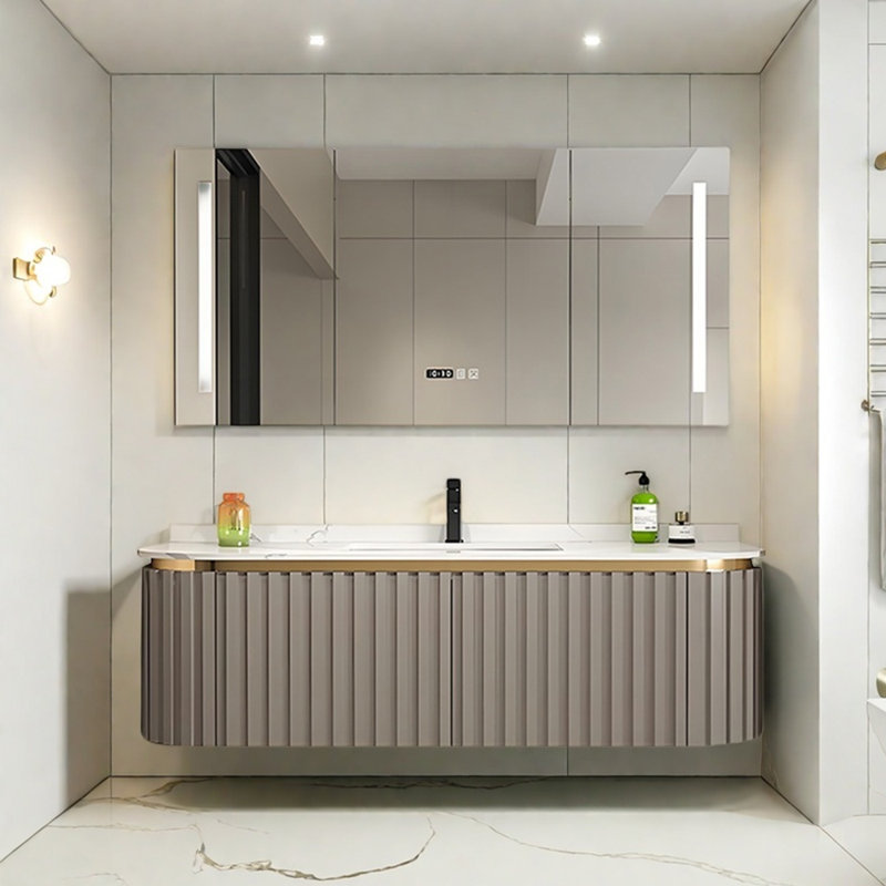 Armoire de salle de bain simple et moderne
