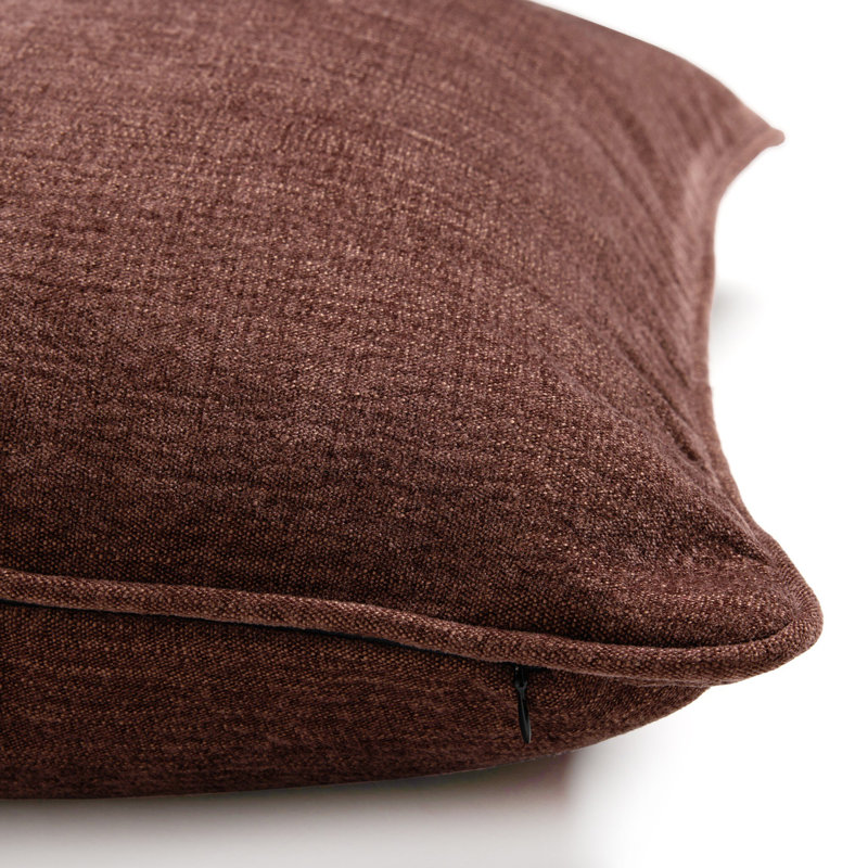 Mirelle Bolster Pillow Cover & Insert, Laughlin Plum, Square 24"