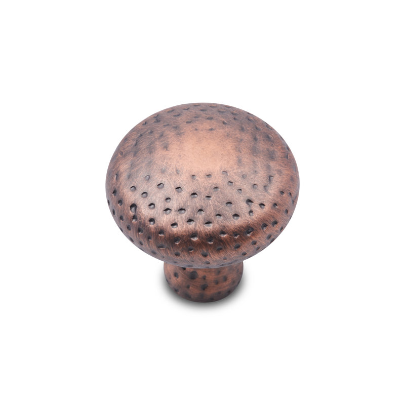 CK Series 1 1/4" Diameter Mushroom Knob, Distressed Copper