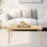 Table basse pliante, table basse pliable, table basse portable pour s'asseoir sur le sol (31,5 x 15,75 x 13,78 po)
