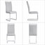 Ensemble de salle à manger 5 pièces rectangulaire moderne en verre trempé avec base en métal et chaises en porte-à-faux en similicuir-1935316153-1897019359-1931290024
