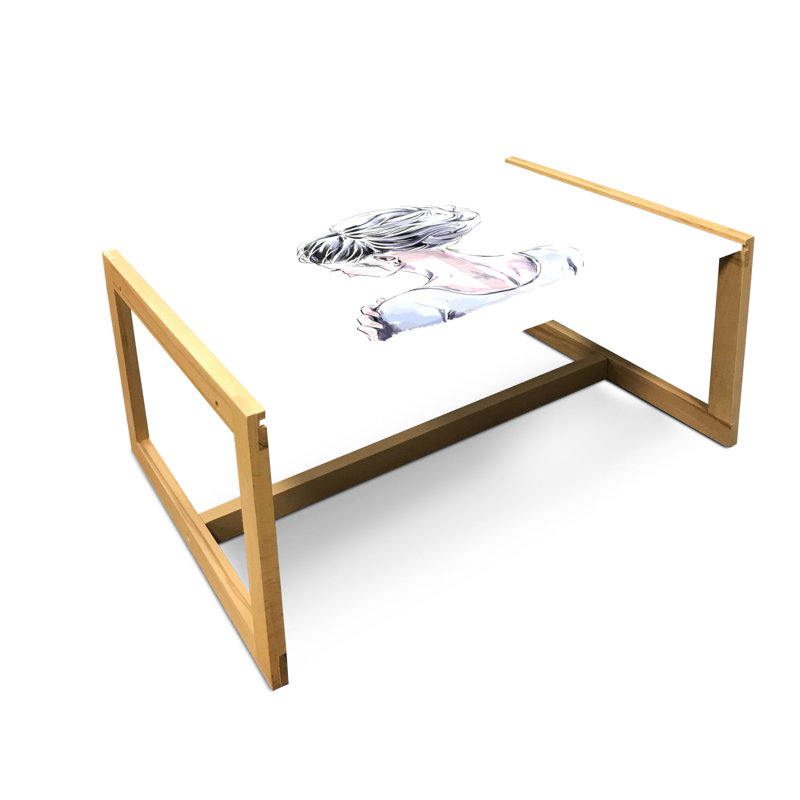 Jahkobi Sled Coffee Table, 40cm H x 91cm W x 62cm D