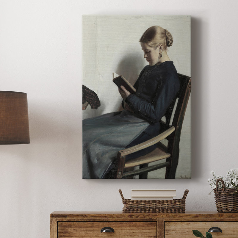 «Vintage Portrait Print LII» - galerie enveloppée de cavas, H 12 po x l 8 po