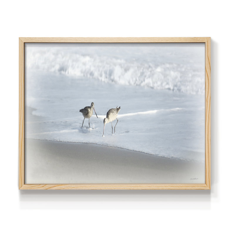 «Sandpipers I», reproduction encadrée, Naturel, H 22 po x l 28 po