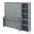 Full Size Murphy Bed With Desk And Bookshelf-500030990-500030991