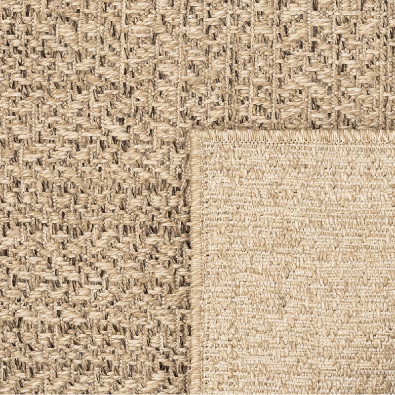 Alyrica Jute-Look Indoor / Outdoor Area Rug, Natural Brown, Rectangle 240 x 340 cm