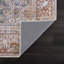 Tapis oriental rouge / bleu foncé lavable à la machine Mair-72239517