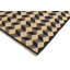 Tapis géométrique beige / noir / gris en laine tissé à la main à motif géométrique 4 pi x 5 pi 10 po Cedorah