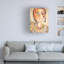 Art mural sur toile tendue - Wyanne «Tiger Cat», art mural pour salon, chambre à coucher ou bureau - 14 x 19-24039089