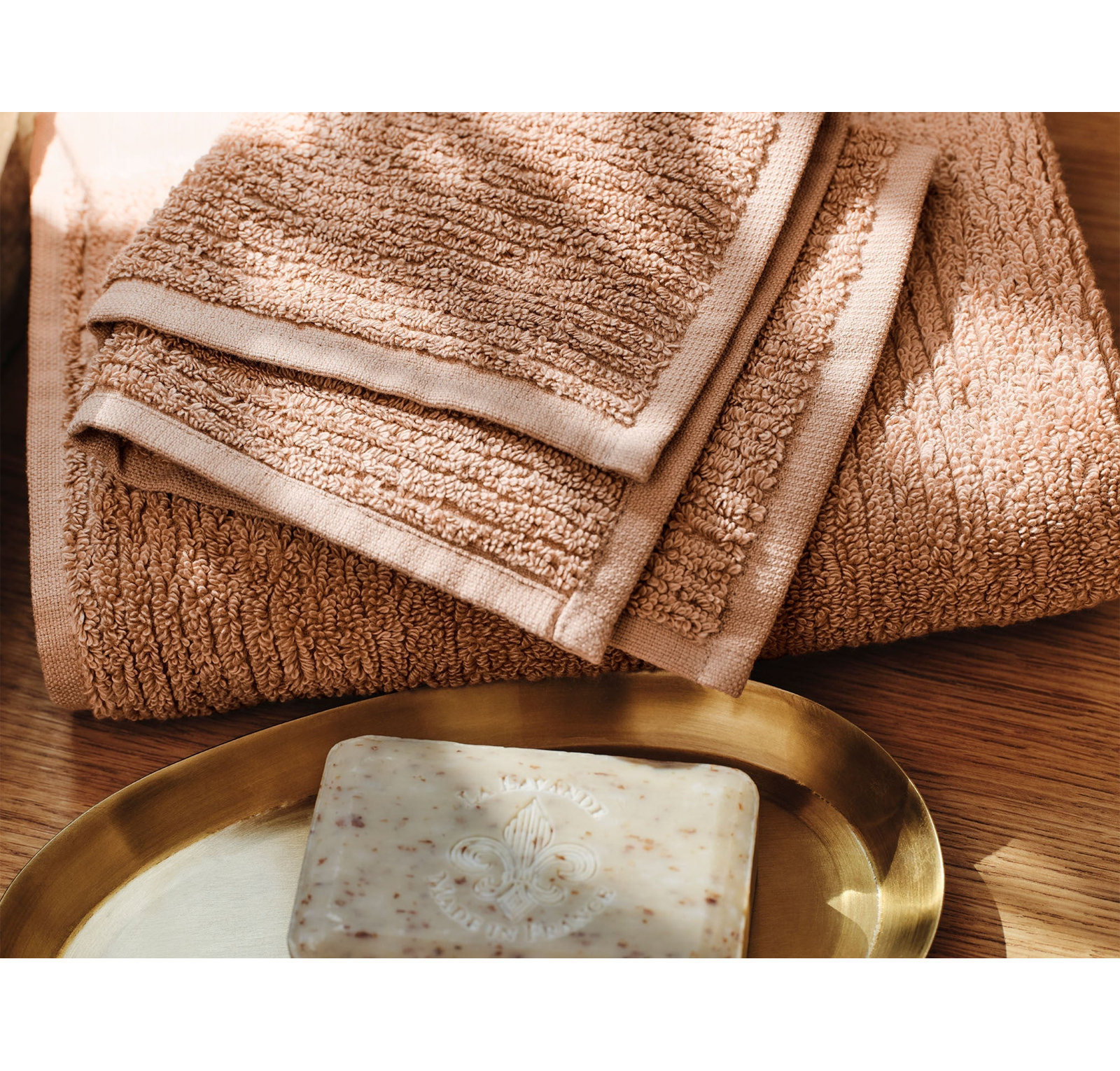 Temescal 6-Piece Organic Cotton Towel Set, Ginger,  Towel Set