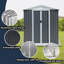 Remise de rangement extérieure 6 pi x 4 pi, gris, toit Apex durable-119290792-119290796
