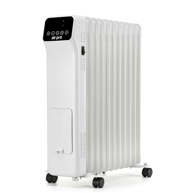 Air Pro 2500 W 1 BTU Electric High Efficiency Radiator Space Heater, White
