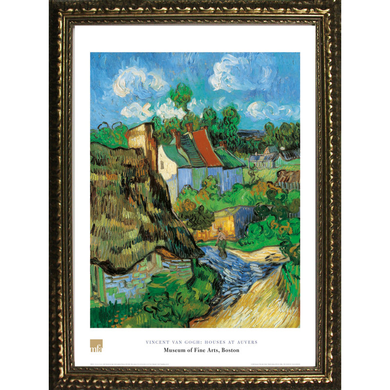 «Museum of House of Auvers» par Vincent Van Gogh, reproduction de peinture encadrée