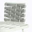 Ensemble de 2 fauteuils club en acier, blanc cassé et gris-1333026749-1333026748